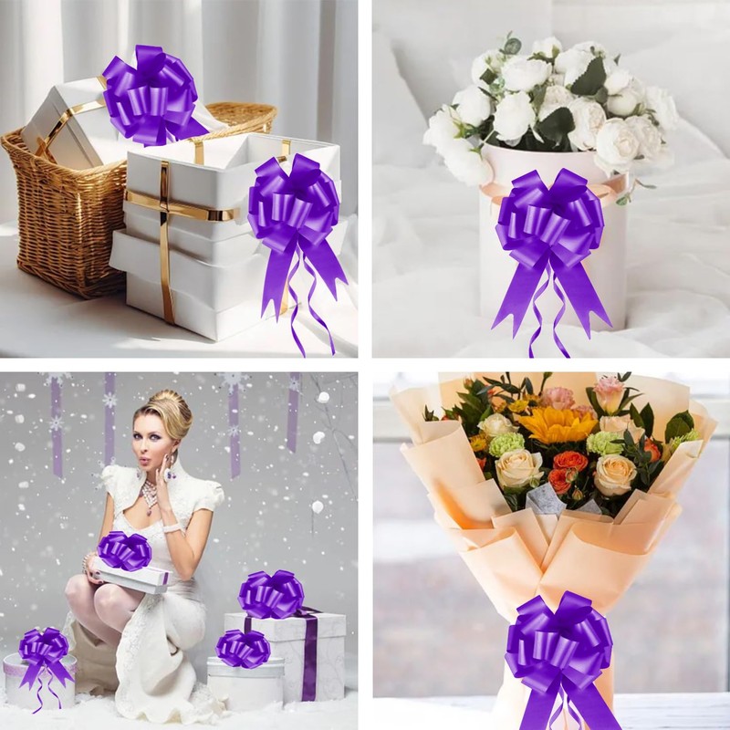 Prmape Pack of 30 Light Purple Gift Bows Wedding Gift