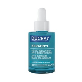 Ducray Keracnyl Serum Facial Regulador Anti-Imperfecciones, Controla Brotes de Imperfecciones Agravados por el ciclo hormonal, La Alimentación y el Estrés, Piel Grasa y con Tendencia Acneica, 30ml
