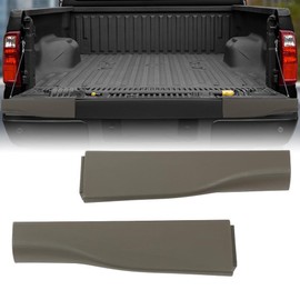 ALLGOOD Flex Step Tailgate Molding Trim Cap, Compatible with Ford F250 F350 F450 F550 Super Duty 2010-2016, Right & Left Side, Light Grey