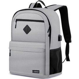 LIBENED Laptop Backpack for College & High School, USB Charging, Water Resistant Anti-Theft Bookbag, 17.3 Inch Large Sturdy Computer Backpack