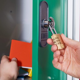 40mm Brass Combination Padlock pk 1 box