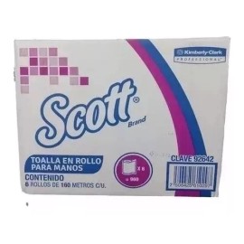 Scott Toalla En Rollo Para Manos Scott. 6 Rollos De 160 Mts C/u.