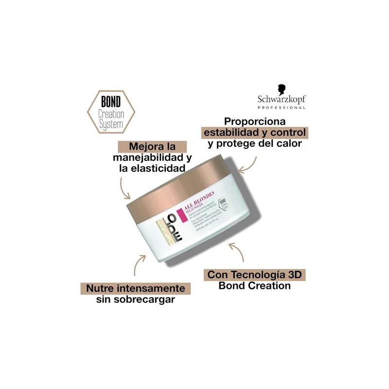 Blondme All Blondes Mascarilla Enriquecida Rubios 200 Ml
