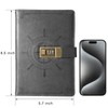 Kesote A5 Diary with Lock Leather Cover Lock Notebook Lined