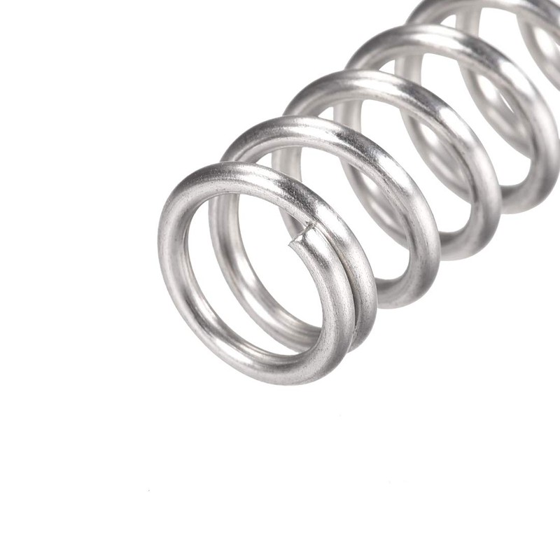 sourcing map Compression Spring,304 Stainless Steel,12mm OD,1.6mm Wire Size,22mm Compressed