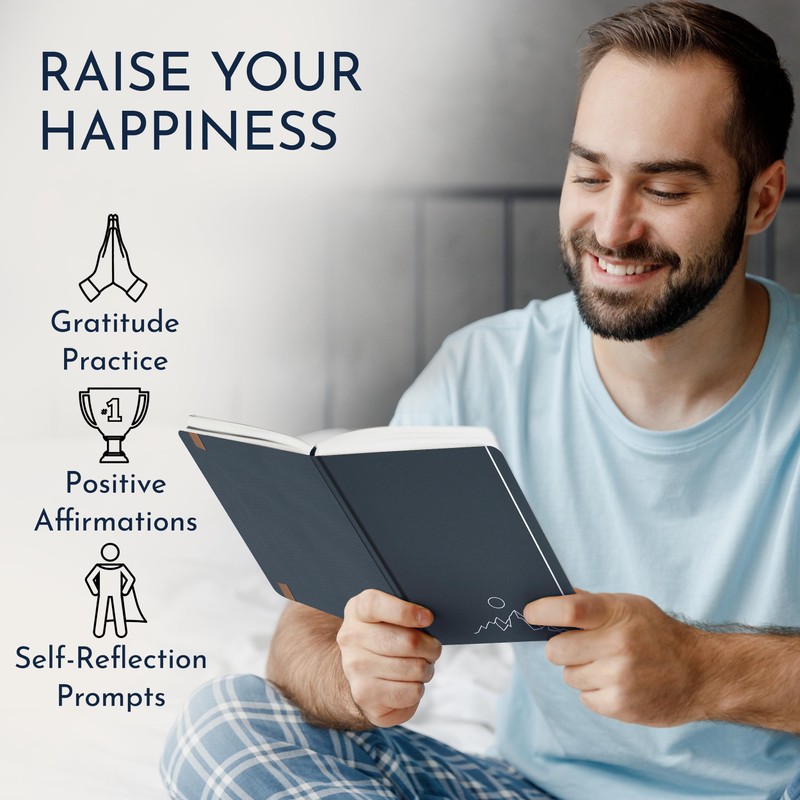 RYVE Gratitude Journal for Men: 6-Month Guided Mindfulness Journal with