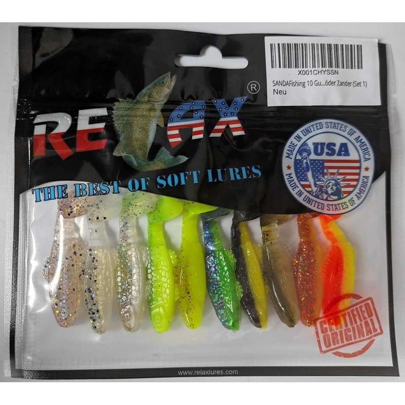 SANDAFishing 10 rubber fish perch trout chub - Relax Kopyto