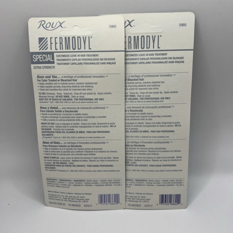 Roux - Fermodyl Leave-In Hair Treatment SPECIAL Extra Strength Lot