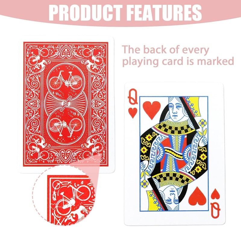 Marked Magic Playing Cards, Magic Poker Magic Trick Deck Discreetly