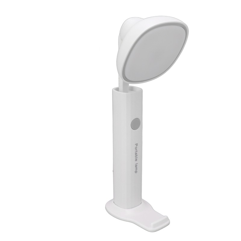 Foldable Desk Lamp Rechargeable Square Flashlight Shape Dimmable Table Night
