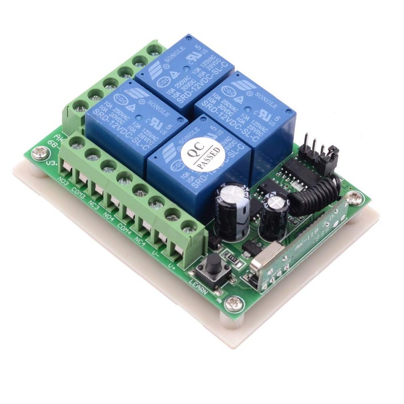 High Sensitivity DC 12V 4CH 4CH Wireless Remote Control Switch