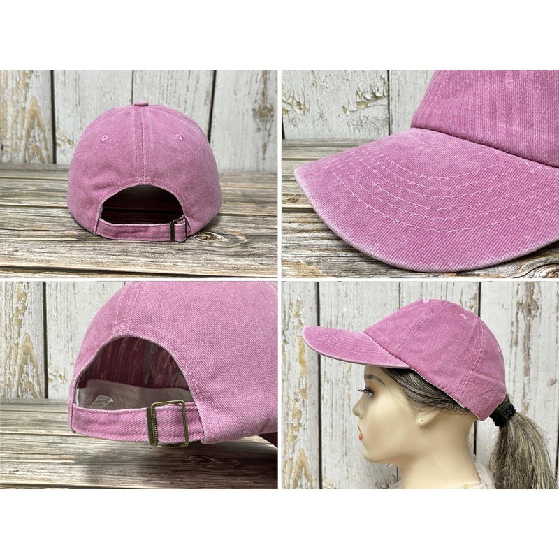 Enodtter Number No 1 Grandma Hat for Women, Washed Pink