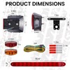 Aila Complete LED Trailer Light Kit, Submersible IP68 LED Stop