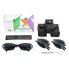 VisionGlobal 3 Pairs Reading Glasses/Sunglasses Foldable with Blue Light Blocking