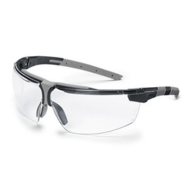 Uvex I-3 Safety Glasses - Supravision Plus - Transparent/Black/Grey