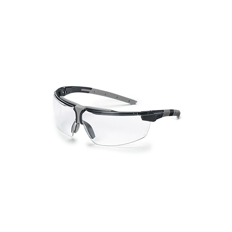 Uvex I-3 Safety Glasses - Supravision Plus - Transparent/Black/Grey