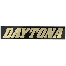 Daytona 21273 Motorcycle Sticker Brand Logo DAYTONA Square Shape 5.9 x 1.2 inches (150 x 30 mm) Black/Gold Letters