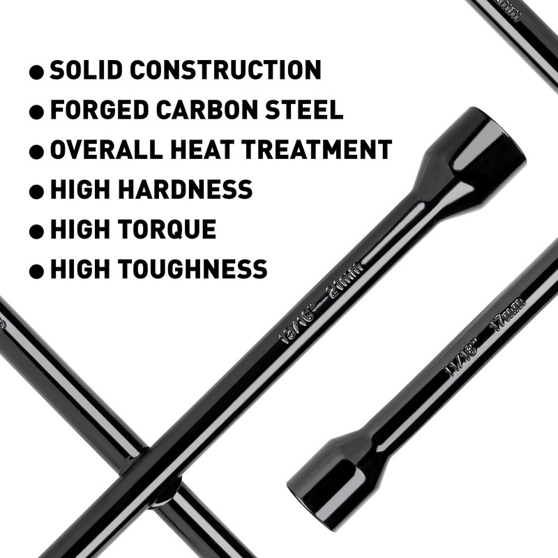 CARTMAN Professional 14 Inch Universal Heavy Duty Lug Wrench 4
