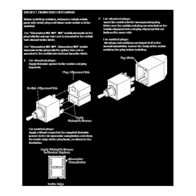 BLIZZARD SNOWEX SNOW PLOW SWITCH & BOOT 40575 48259