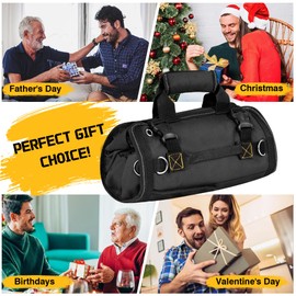 ZWZIOO Roll Up Tool Bag Organizer with 6 Tool Pouches-Fathers Day Dad Gifts for Men Husbands Him,Heavy Duty Portable Foldable Bag for Mechanics, Electricians, Carpenters, Handyman, DIY enthusiasts