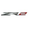 1Pc ZR2 Emblem 3D Badge Letter Rear Tailgate Nameplate Sticker