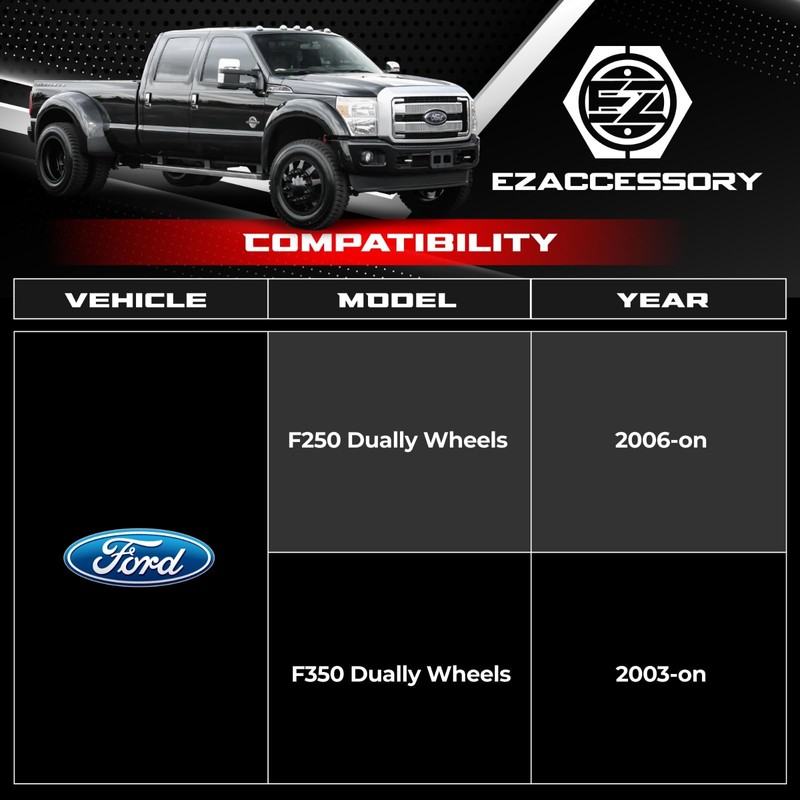 EZAccessory 2 Wheel Adapter Spacers 8x200 to 8x200 Thickness 2