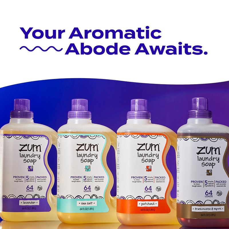 Indigo Wild Zum Laundry Soap - Plant-Based Liquid Laundry Soap