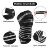2pcs Rodilla Deportivas Vendas Compresion Gym Knee Wraps