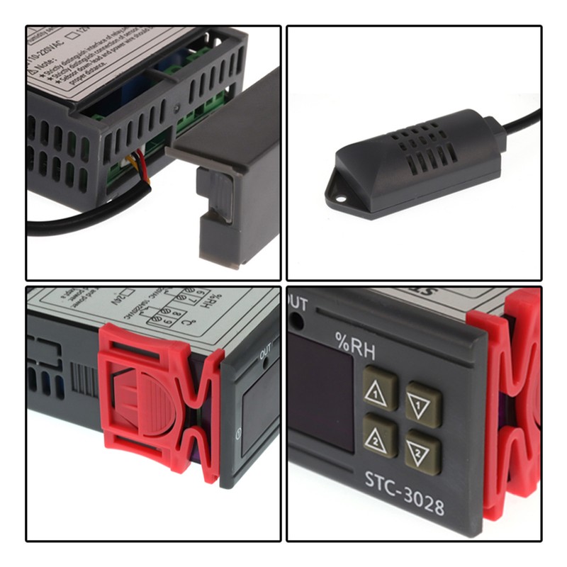 Digital Temperature Humidity Controller ‑20℃ to +80℃ 00% RH to