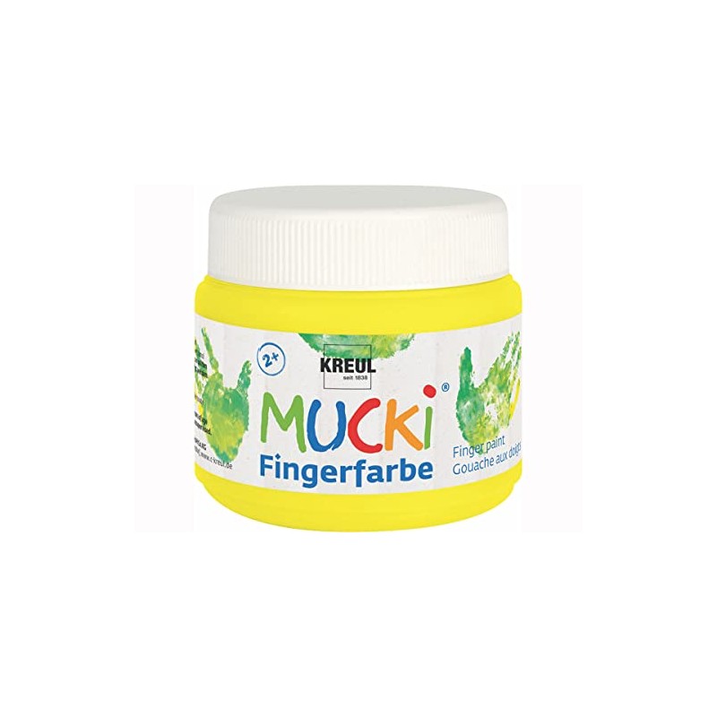 Mucki 23126 – Finger Paint Squeaker, 150 ml, Yellow