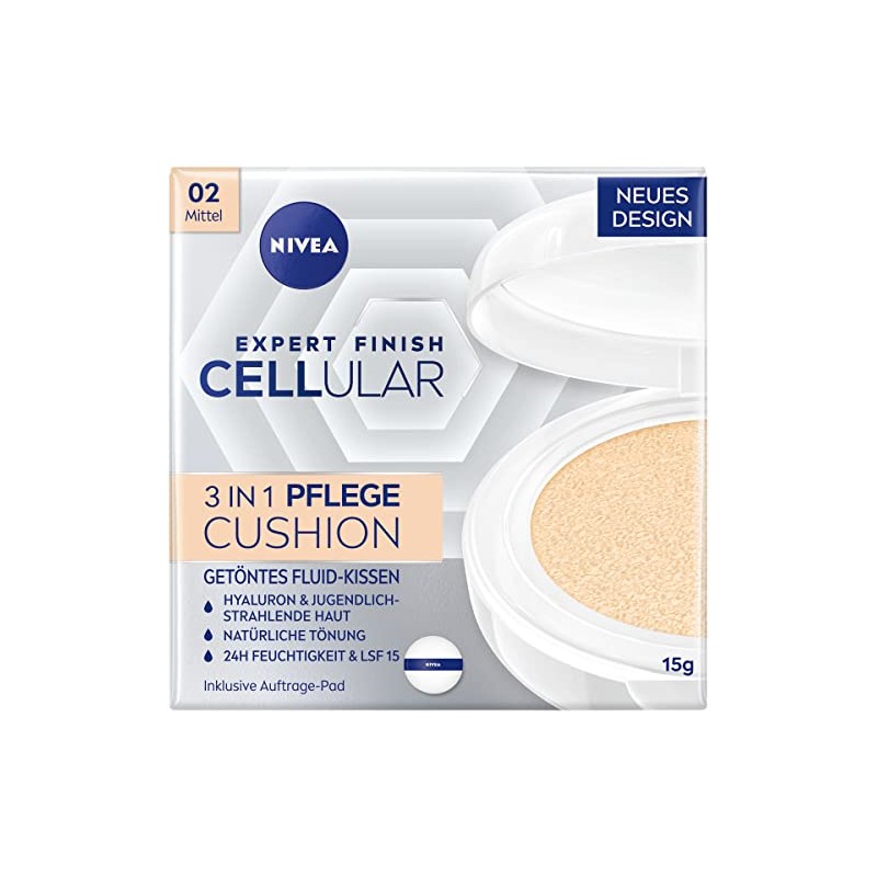 NIVEA Cellular Expert Finish 3in1 Pflege Cushion Mittel 15g