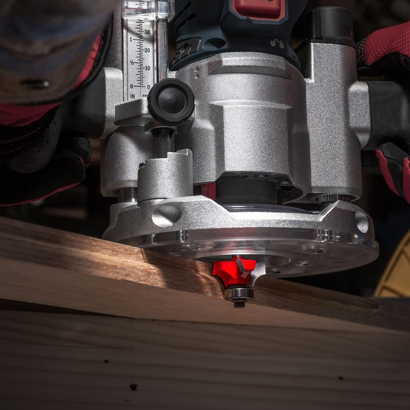 Freud Quadra-Cut Radius Rounding Over Bit with Perma-Shield Coating for