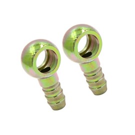 Partuto 12mm ID Hose Barb 16mm Banjo Fitting Adapter for Motorcycle Car 2pcs Replacement