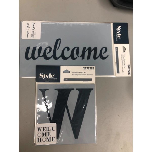 Style Selections 2 Welcome stencil kits by Style Selection Family