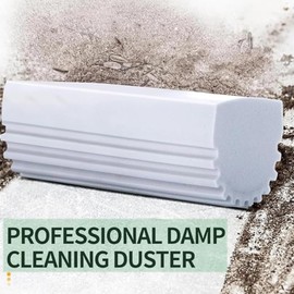 Roczential Damp Clean Duster Sponge, Magic Sponge Eraser for Housekeeping, Reusable Cleaning Sponge for Blinds, Vents, Mirrors, Glass, Baseboards, Window Track Grooves and Railings