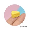 Hiawbon 30 Pcs Miniature Kitchen Food Cheese Simulation Triangle Cheesecake