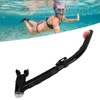 Dry Snorkel Tube PVC Silicone Easy Breath Lightweight Swimming Snorkel