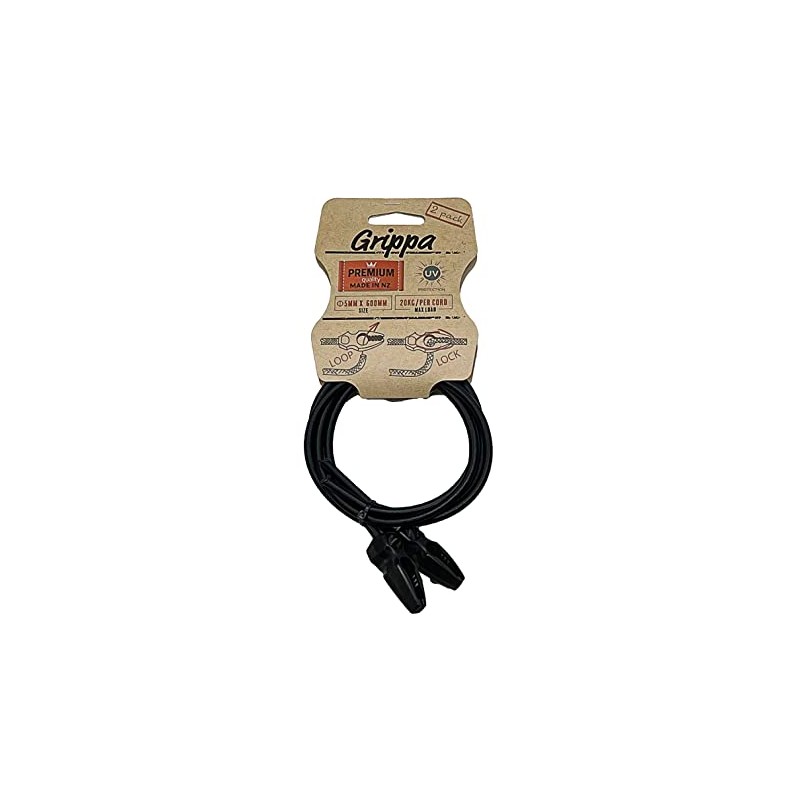 GRIPPA GS0560BLK2 Bungee Cord, Black