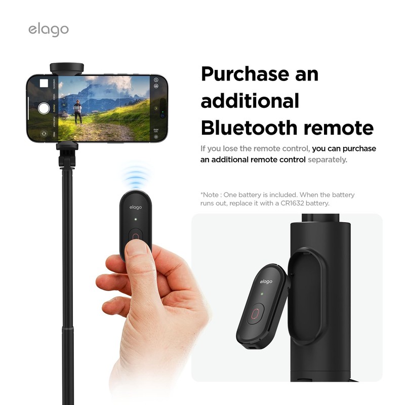 elago Remote Controller for Selfie Stick Tripod PRO