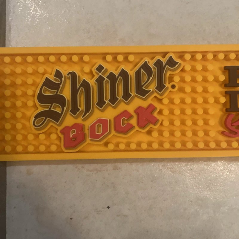 Shiner Bock Proudly Independent BEER BAR MAT RUNNER BEER COASTER