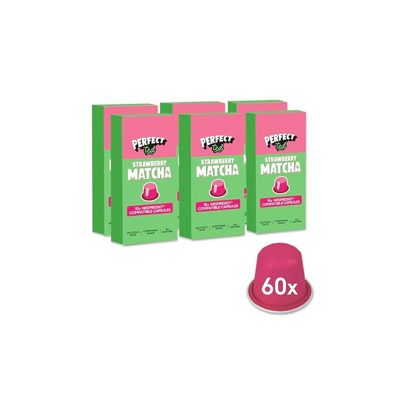 Perfect Ted | Strawberry | 60 Pods Compatible with Nespresso®