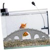 Sosoport Stone Bridge Ornament for Fish Tanks Aquarium Decor Landscape