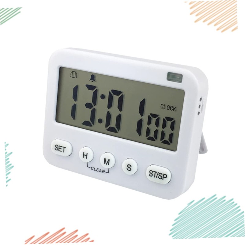 iplusmile Large Screen Kitchen Timer Mute Vibration Clock with Display