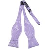 Hi-Tie Men's Bow Tie Self Tie Bow Ties Lavender Silk