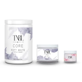 TNBL CORE POWDER ACRYLIC SYSTEM **SELECT YOUR COLOUR AND SIZE** (1oz, Soft White)