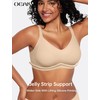 OEAK Womens Wireless Seamless Bras Full Coverage Supportive Lounge Bra