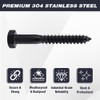 6-Sets 1/2 x 5 Hex Lag Screws and 1/2" ID