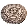Round Mandala Floor Pillow Cover Seating Cushion Throw Cover Hippie