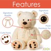 JOON Huge Teddy Bear - 38 Inches, Cream, Fluffy Faux