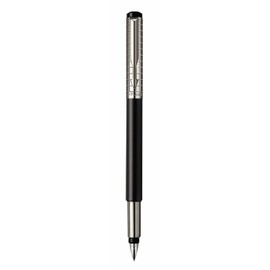 Parker Vector Black SS Chiselled Medium Point Fountain Pen - 1774549